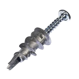 Metal spiral plasterboard fixing