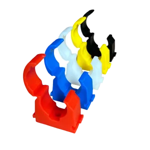 FM Products Mixed colour Clip Link Single Pipe Clips