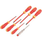 Silverline 928227 VDE Electricians Screwdriver Set 7 Piece