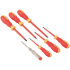 Silverline 928227 VDE Electricians Screwdriver Set 7 Piece