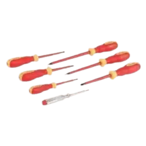 Silverline 928227 VDE Electricians Screwdriver Set 7 Piece