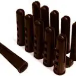 Plastic Masonry Wall Plugs - Brown