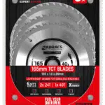 Abracs TCT 165mm Corded Circular Saw Blade Triple Pack