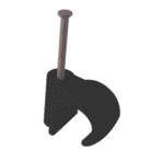 FM Products Black Masonry Nail in Clip
