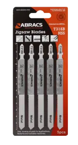 Abracs Metal Cutting Jigsaw Blades Pack of 5