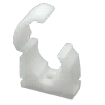 FM Products White Clip Link Single Pipe Clips