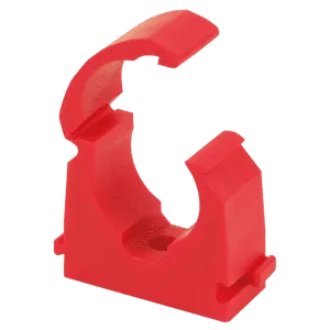 FM Products Red Clip Link Single Pipe Clips