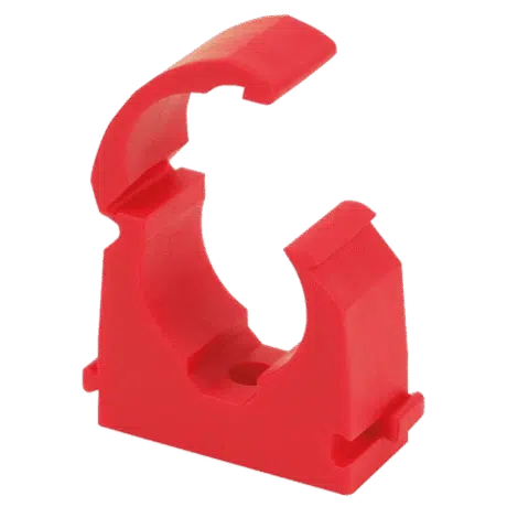 FM Products Red Clip Link Single Pipe Clips
