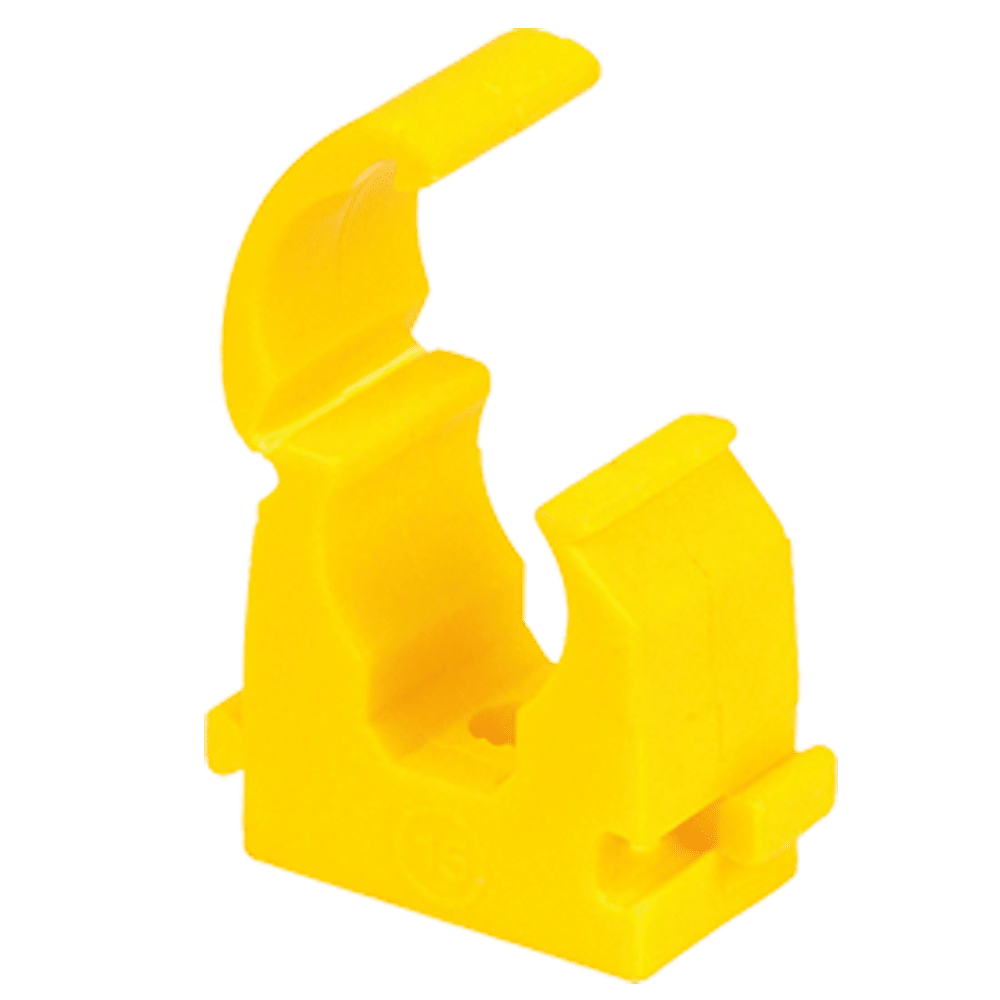 Clip link Pipe Clips P624 Single Yellow