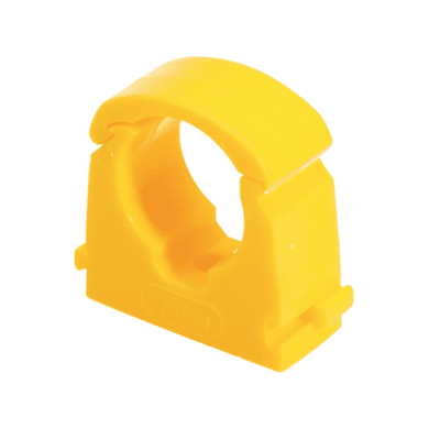FM Products Yellow Clip Link Single Pipe Clips2