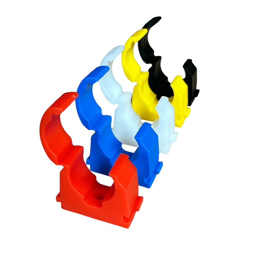 FM Products Mixed colour Clip Link Single Pipe Clips
