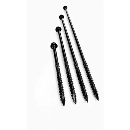 Timberfix Landscape Screws with Black-Coated Hex Flange Head Black Coated