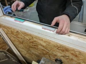 Packers installed in window