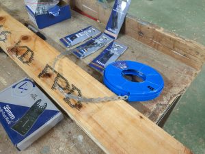 Tools on a bench
