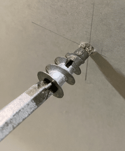 Spiral Speedplug Plasterboard fixing installation
