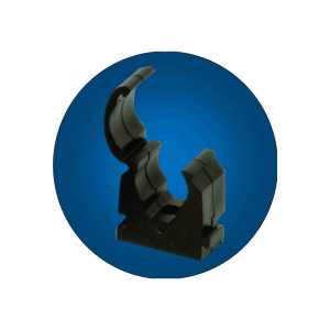 FM Products Black Clip Link Single Pipe Clips