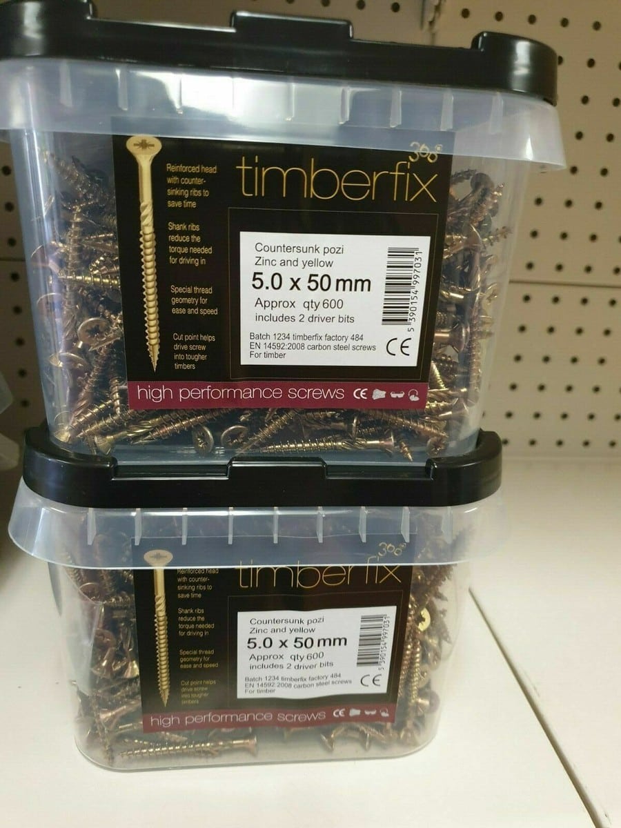 Bulk Tubs Timberfix 360 High performance Pozi Drive Screws3
