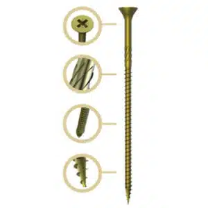 Bulk Tubs Timberfix 360 High performance Pozi Drive Screws - Image 6