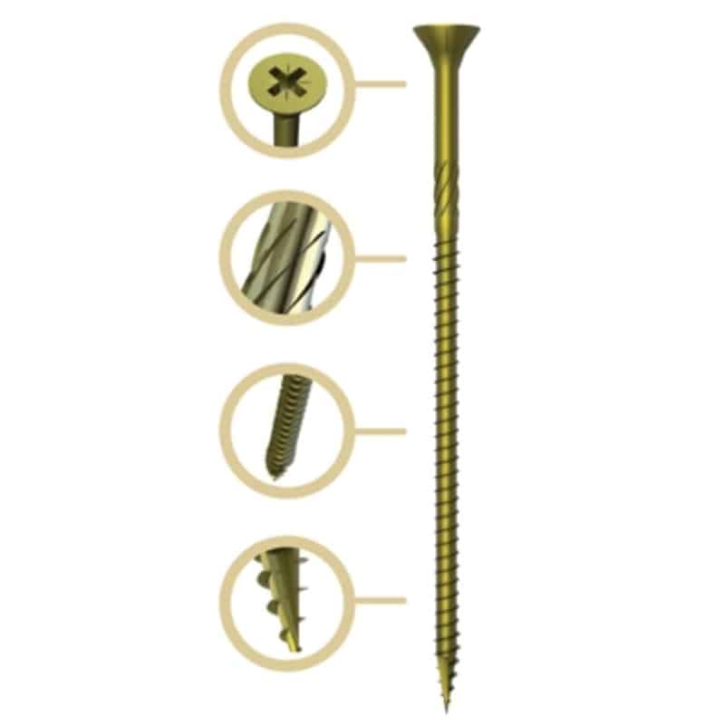 Bulk Tubs Timberfix 360 High performance Pozi Drive Screws5