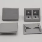 Heavy Duty Plastic Corner Vanity Block Angle Bracket Shelf Fixing Support6