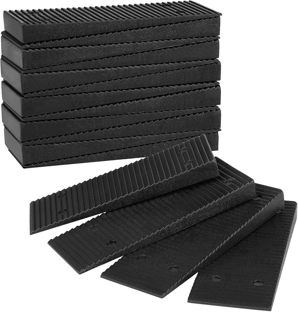 Plastic Wedge Packers 30mm x 3 6mm x 80mm3