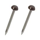 Poly Head Pins Fascia Nails Black