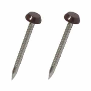 Poly Head Pins Fascia Nails Black