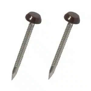 Poly Head Pins Fascia Nails Black