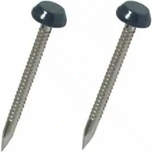 Poly Head Pins Fascia Nails Grey