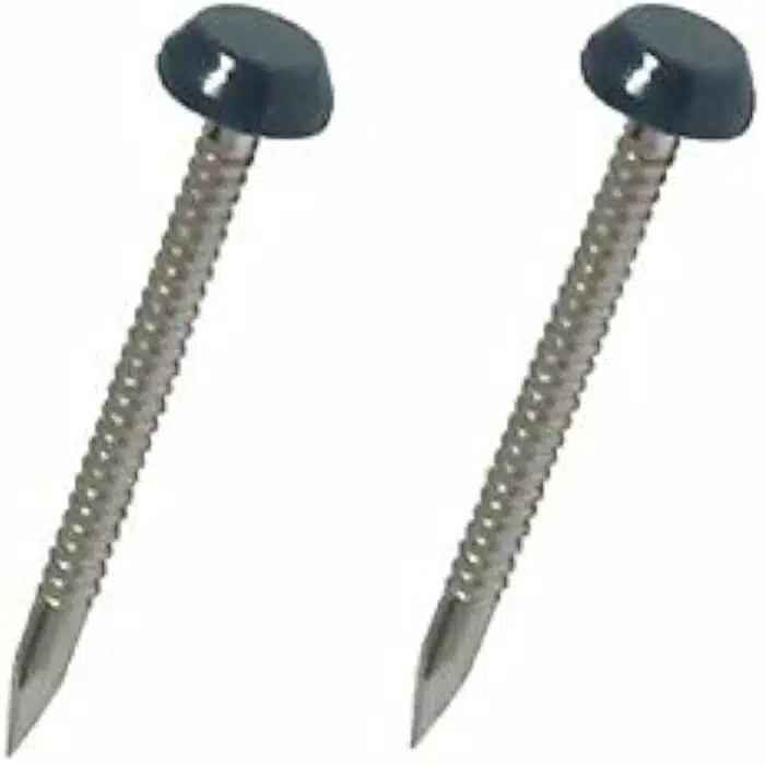 Poly Head Pins Fascia Nails Grey