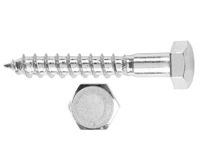 Coach Screws Zinc Plated M6 x 25.6