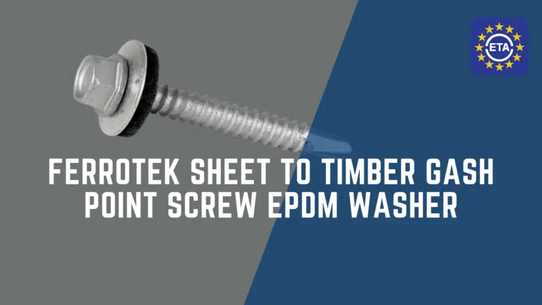 Ferrotek Sheet to Timber Gash Point Screw EPDM Washer – Top Tip
