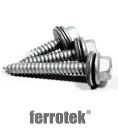 Ferrotek Sheet to Timber Gash Point Screw EPDM Washer