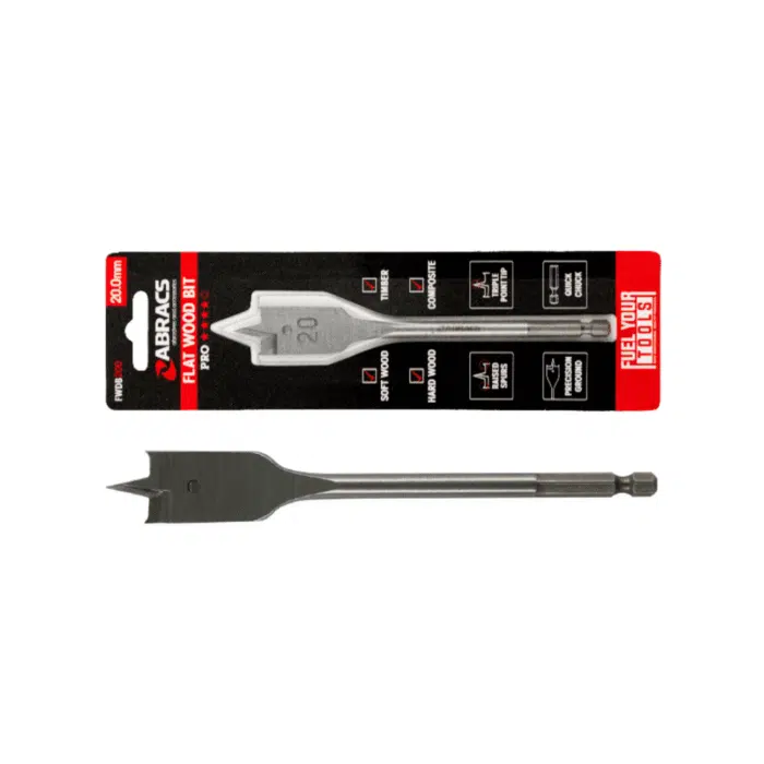 98 Abracs Flat Wood Spade Drill Bit FWDB(SIZE) COMBO.1