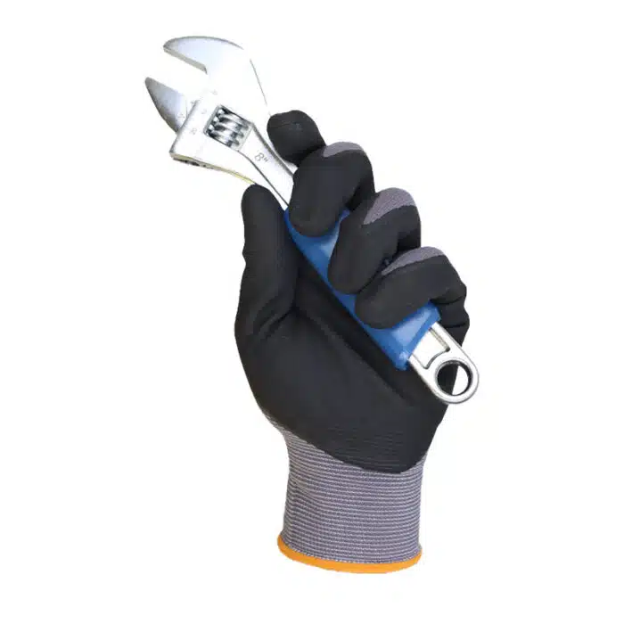 ATG Maxiflex Ultimte Gloves holding wrench