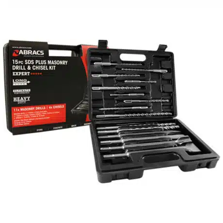 15 Pc SDS Plus Masonry Drill & Chisel Set Range Expert