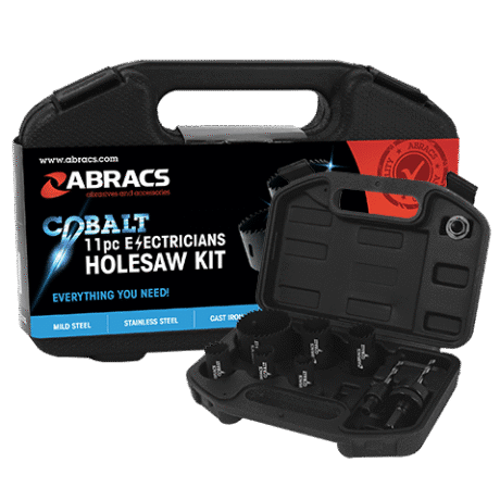Abracs Bi-Metal Holesaw 11 Piece Kit for Electricians ABHSCKIT11