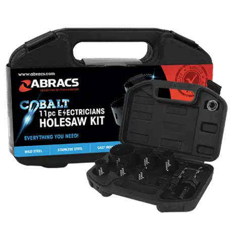 Abracs Bi-Metal Holesaw 11 Piece Kit for Electricians ABHSCKIT11