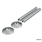 Radiator Pipe Cover and Tail Clips Chrome