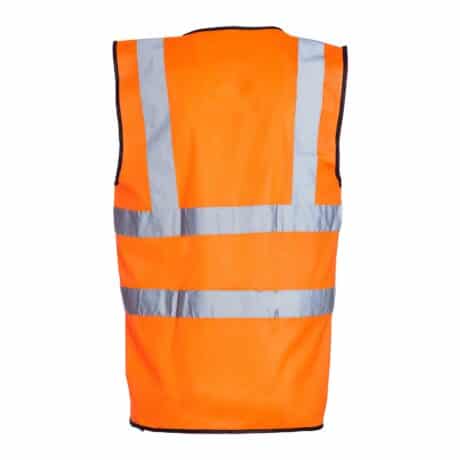 High Vis Orange vest Back
