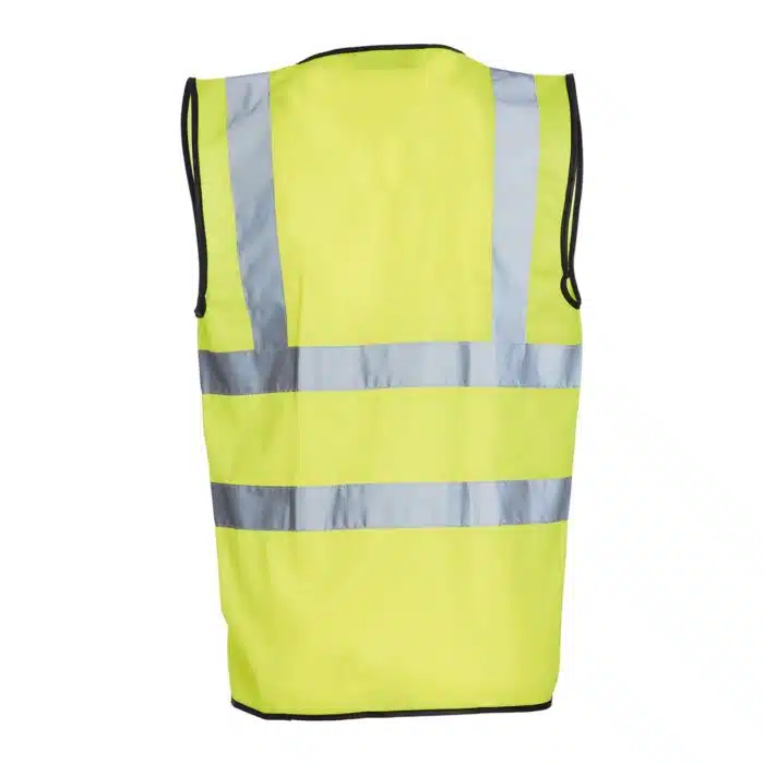 High Vis yellow vest Back