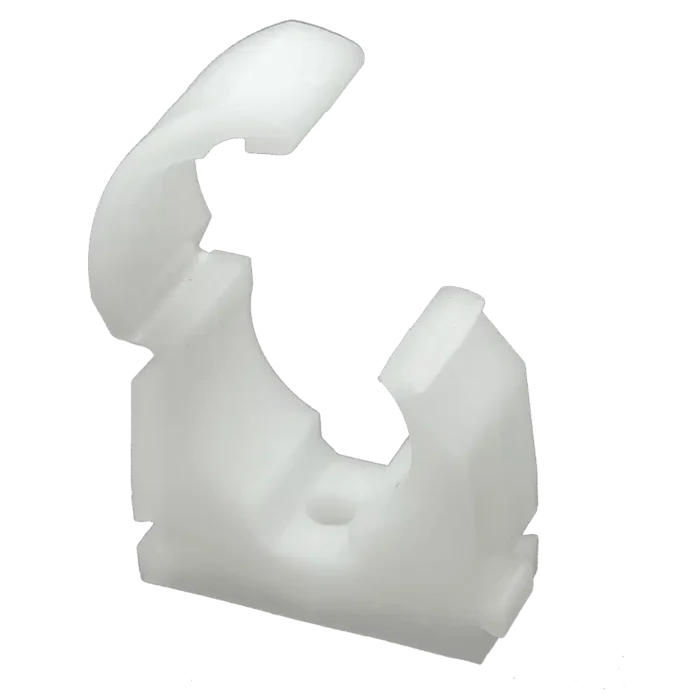 MDPE Pipe Clip White