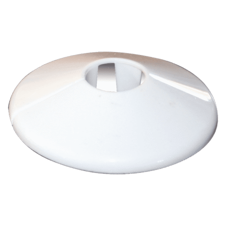 Radiator Pipe Collar Covers White