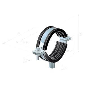 Rubber Lined Pipe Clips