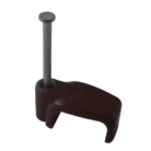 Twin and earth cable clip brown