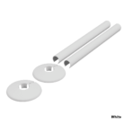 White raditor pipe tail clip
