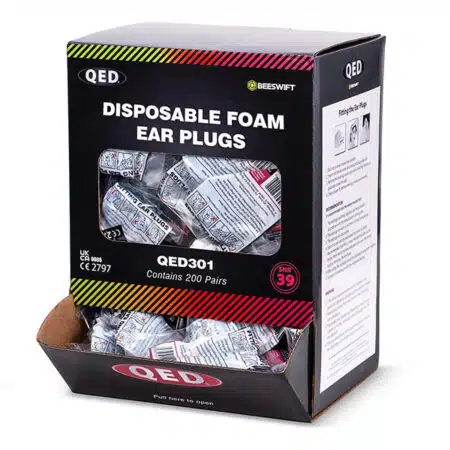 QED Disposable Foam Ear Plugs QED301 200 Pairs