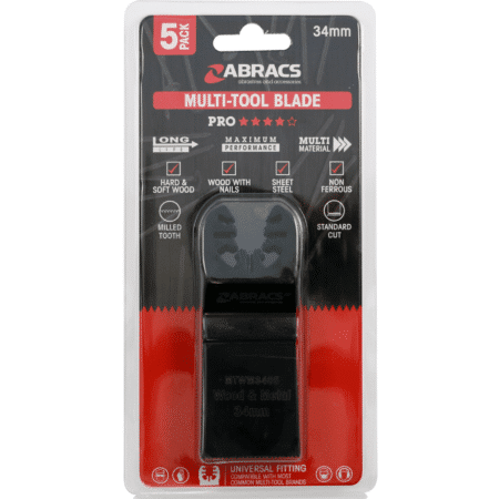 Abracs Multi Tool Blades Metal & Wood - Pack