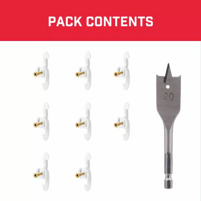 Bullfix Extra plasterboard fixing pack 8 with drill