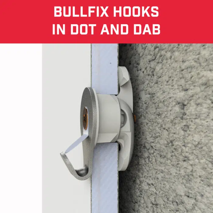 Bullfix Mirror picture hanging bracket dot and dab wall Bullfix Mirror picture hanging bracket dot and dab wall